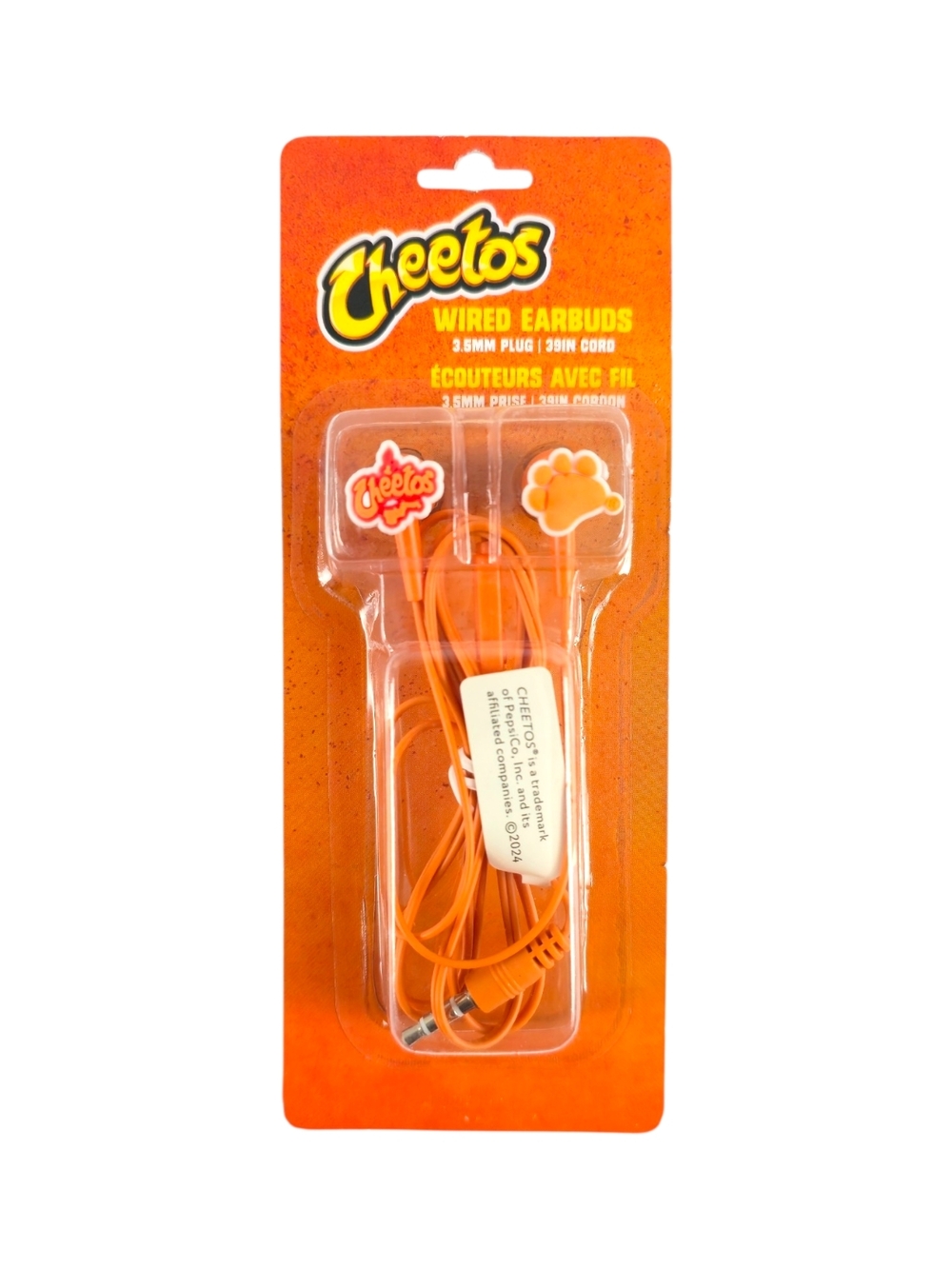 Cheetos Wired Earbuds, Snack Food Novelty Theme Wired Earbud Headphones